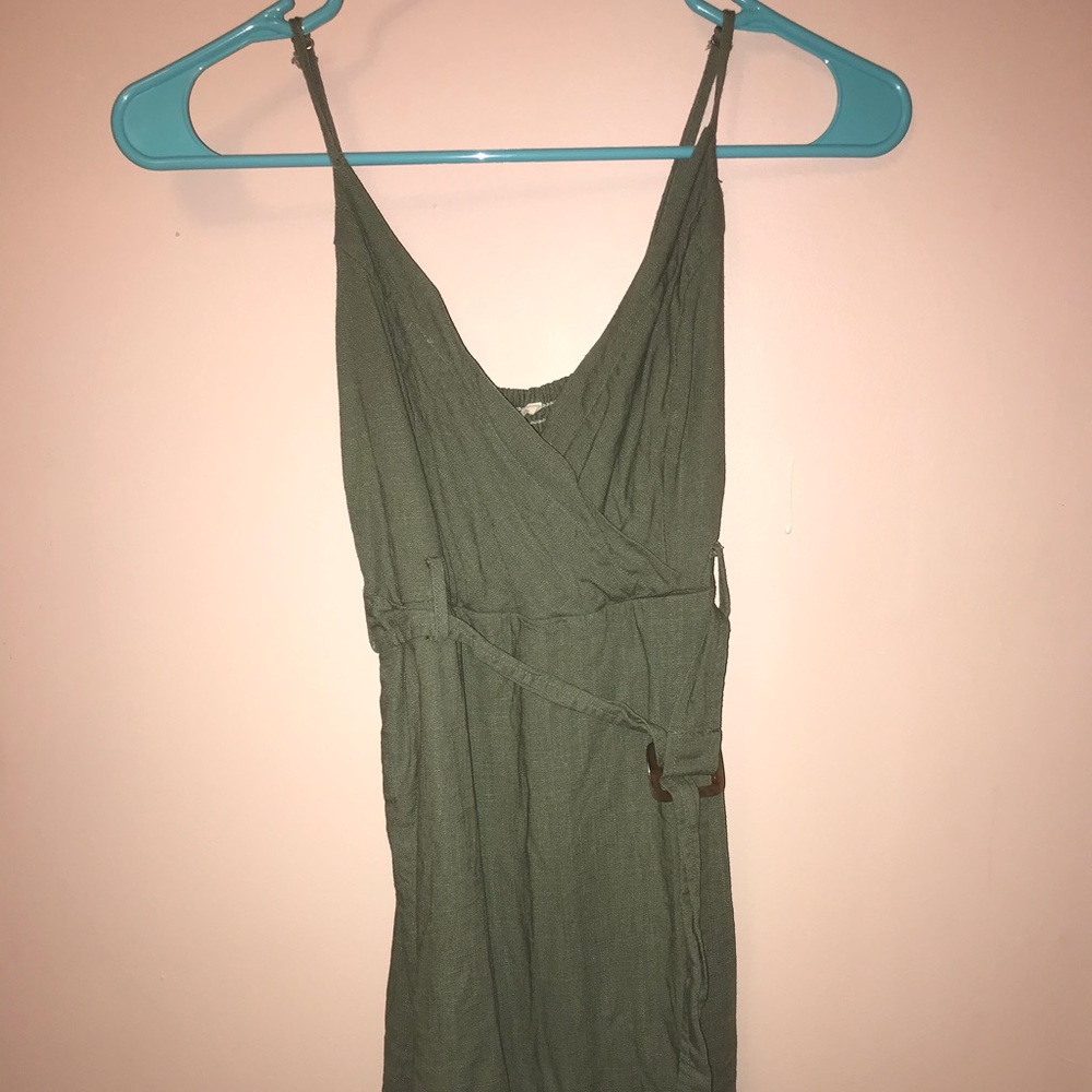 Pacsun olive green mini dress
